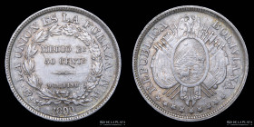 Bolivia. 50 Centavos 1899 MM. KM161.5