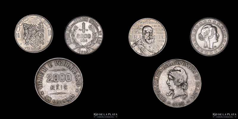 Brasil. Lote x3. 2000 Reis. Distintos años (VF/XF)

Nota: Todos los precios es...