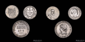 Brasil. Lote x3. 2000 Reis. Distintos años