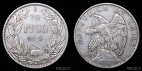 Chile. 1 Peso 1915. KM152.4