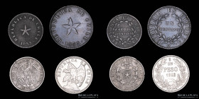 Chile. Lote x4. 1853 a 1932. Buenos estados