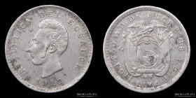 Ecuador. 1/2 Decimo de Sucre 1912. KM55.1