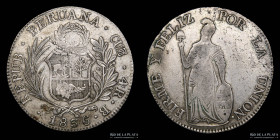 Peru. 4 Reales 1836 B. Cuzco KM151.1