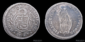 Peru. 1 Real 1827 JM. KM145.1
