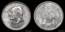 Peru. 1/2 Inti 1989. Pachacutec. KM301