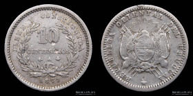 Uruguay. 10 Centesimos 1877. KM14