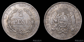 Uruguay. 1 Peso 1895. KM17a