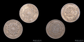 Uruguay. Lot x2. 2 Centesimos 1869 A/H KM12-13