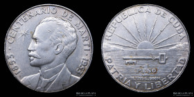 Cuba. 1 Peso 1953. Jose Marti. KM29