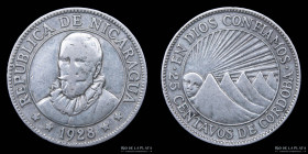 Nicaragua. 25 Centavos de Cordoba 1928. KM14