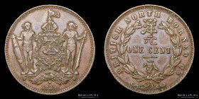 British North Borneo. 1 Cent 1888. KM2