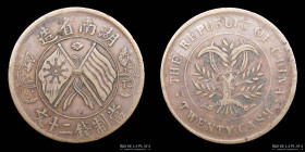 China (Republica) Hunan 20 Cash ND1919. KMY400.2