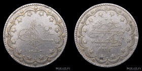 Imperio Otomano. Abdul Hamid II. 20 Kurus 1293 (1876). KM722