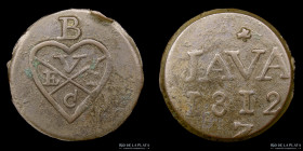 Java. Co. Britanica Indias Orientales. 1 Duit 1812Z. KM240