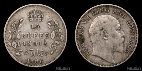 India Britanica. 1/4 Rupee 1906. KM506