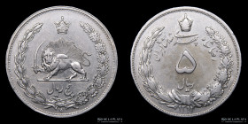 Iran. Reza Pahlavi. 5 Rials 1311AH (1933). KM1131
