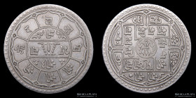 Nepal. Prithvi Bir Bikram. 2 Mohars 1832 (1910). KM656