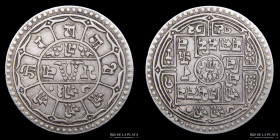 Nepal. Tribhuvana Bir Bikram. 2 Mohars 1972 (1915). KM695