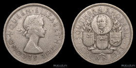 Rhodesia del sur (Zimbabue) Elizabeth II. 1 Crown 1953. KM27