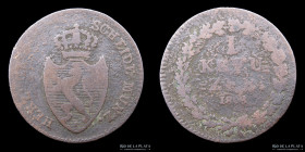 Alemania. Nassau. 1 Kreuzer 1808. KM10