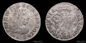 Alemania. Prusia. Friedrich Wilhelm. 6 Groschen 1685. KM429