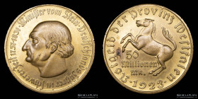 Alemania. Weimar. Westfalen Notgeld. 50 Millionen Mark 1923