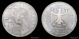 Alemania. 20 Euro 2019. Bauhaus. UC 216