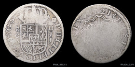España. Felipe V. 2 Reales 1721 JJCA. KM308