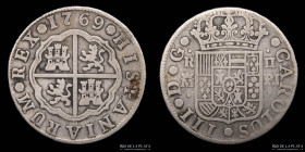 España. Carlos III. 2 Reales 1769 PJ. KM388.1