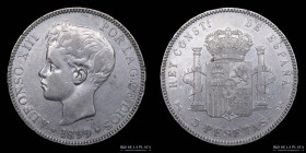 España. Alfonso XIII. 5 Pesetas 1899 SG-V. KM707