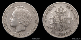 España. Alfonso XIII. 1 Peseta 1894 PG-V. KM702