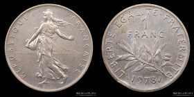 Francia. 1 Franc 1978. Piedfort. KM925