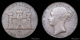 Gibraltar. Victoria. 1 Quart 1842/0. KM2