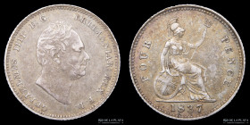 Gran Bretaña. William IV. 4 Pence 1837. Maundy KM711
