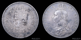 Gran Bretaña. Victoria. Double Florin 1887. KM763