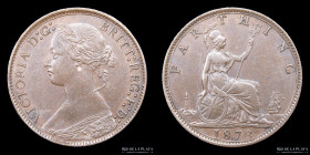 Gran Bretaña. Victoria. Farthing 1873. KM747