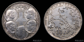 Grecia. 30 Drachmai 1963 Royal Dynasty. KM86