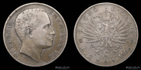 Italia. V. Emanuele III. 2 Lire 1906 R. KM33