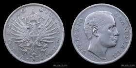 Italia. V. Emanuele III. 1 Lira 1907 R. KM32