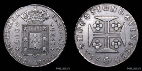 Portugal. Maria II. 400 Reis (Cruzado) 1834. KM403.2