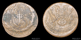 Rusia. Catalina II. 5 Kopecks 1772. KMC9.1