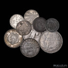 America. Lote x9.  Plata. 1865 a 1924. Interesante mix
