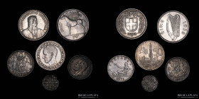 Europa. Lote x7. Plata. Algunas escasas