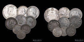 Mundiales. Lote x9. Plata. Todas escasas