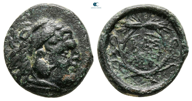 Kings of Thrace. Uncertain mint. Macedonian. Lysimachos 305-281 BC. 
Bronze Æ
...