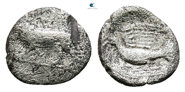 Sikyonia. Sikyon circa 431-400 BC. 
Hemiobol AR

9 mm, 0,43 g



Fine