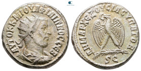 Seleucis and Pieria. Antioch. Philip I Arab AD 244-249. Billon-Tetradrachm