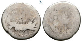 Mark Antony 32-31 BC. Military mint moving with M.Antony. Denarius AR