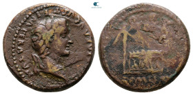 Tiberius, as Caesar AD 4-14. Lugdunum. Semis Æ