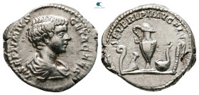 Geta, as Caesar AD 197-209. Rome. Denarius AR